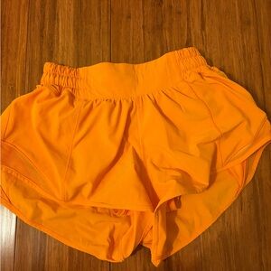 Lululemon Athletica Orange Athletic Shorts